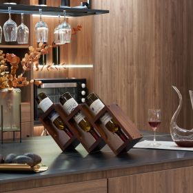 3 Bottles of Table Wine Rack/Solid wood wine rack /Home wine rack//Living room wine rack/ PINE (Color: as Pic)